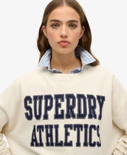 Sudadera de cuello redondo Superdry Athletics Superdry Desert Sage