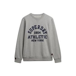 Sudadera de cuello redondo Superdry Athletics Superdry Light Grey Mela