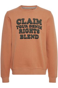 Sudadera de cuello redondo y letras Claim Blend Of America Sun Orange