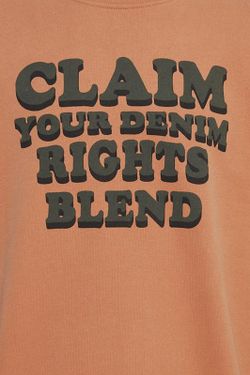 Sudadera de cuello redondo y letras Claim Blend Of America Sun Orange