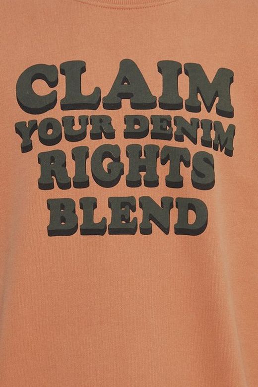 Sudadera de cuello redondo y letras Claim Blend Of America Sun Orange