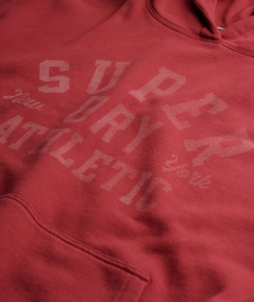 Sudadera con capucha y letras branding Superdry Bordeaux