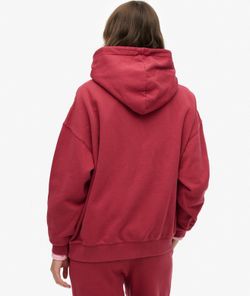 Sudadera con capucha y letras branding Superdry Bordeaux