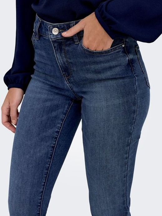 Tejano 5 bolsillos acampanado Only Medium Blue