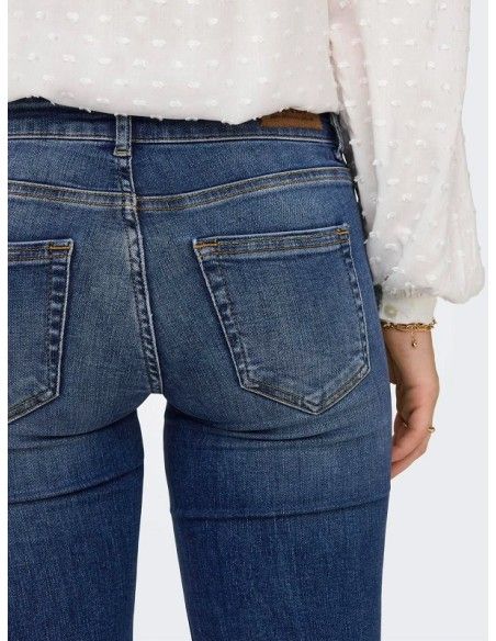 Tejano 5 bolsillos acampanado Only Medium Blue