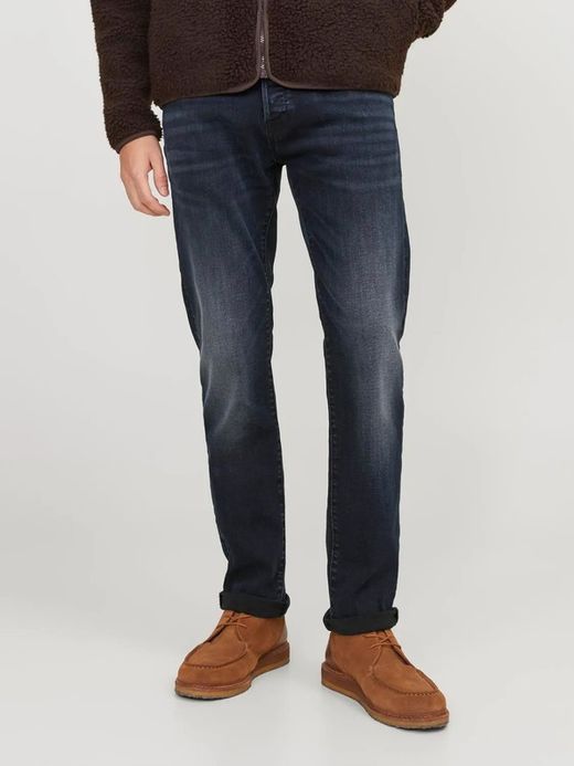 Tejano 5 bolsillos azul oscuro Jack & Jones Blue Denim
