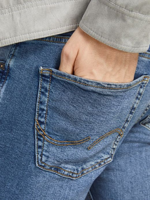 Tejano 5 bolsillos básico elástico Jack & Jones Blue Denim