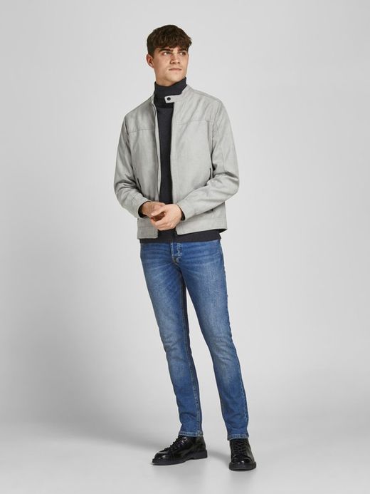Tejano 5 bolsillos básico elástico Jack & Jones Blue Denim