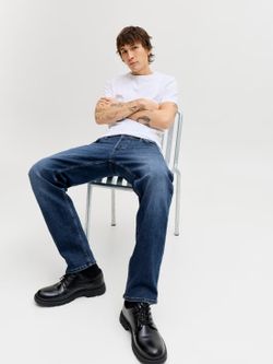 Tejano 5 bolsillos comfort Jack & Jones Blue Denim