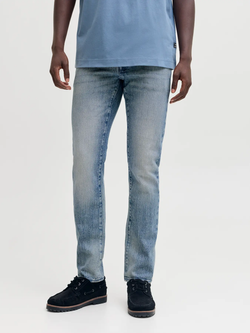 Tejano 5 bolsillos con efecto desgastado Jack & Jones Blue Denim