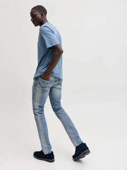 Tejano 5 bolsillos con efecto desgastado Jack & Jones Blue Denim