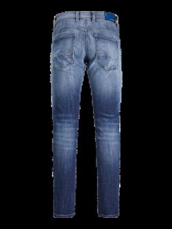 Tejano 5 bolsillos con rotos reparados Jack & Jones Blue Denim