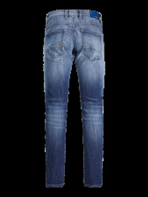 Tejano 5 bolsillos con rotos reparados Jack & Jones Blue Denim