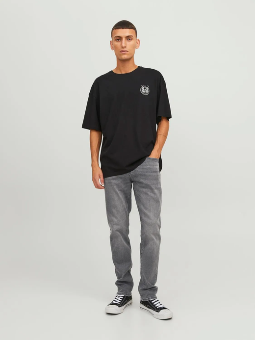 Tejano 5 bolsillos de aspecto desgastado Jack & Jones Black Denim