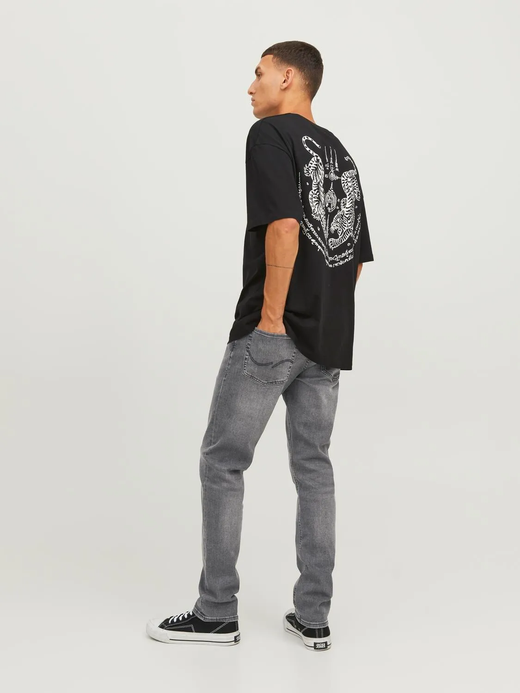 Tejano 5 bolsillos de aspecto desgastado Jack & Jones Black Denim