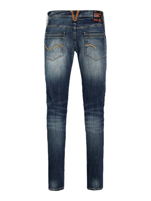 Tejano 5 bolsillos de aspecto desgastado Jack & Jones Blue Denim