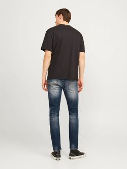 Tejano 5 bolsillos de aspecto desgastado Jack & Jones Blue Denim