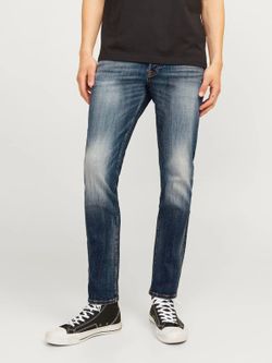 Tejano 5 bolsillos de aspecto desgastado Jack & Jones Blue Denim