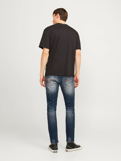 Tejano 5 bolsillos de aspecto desgastado Jack & Jones Blue Denim