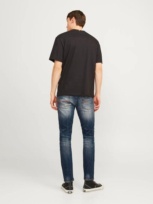 Tejano 5 bolsillos de aspecto desgastado Jack & Jones Blue Denim