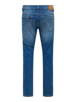 Tejano 5 bolsillos de aspecto desgtastado Only & Sons Blue Denim