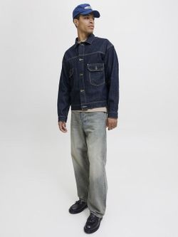 Tejano 5 bolsillos de pierna ancha Jack & Jones Blue Denim