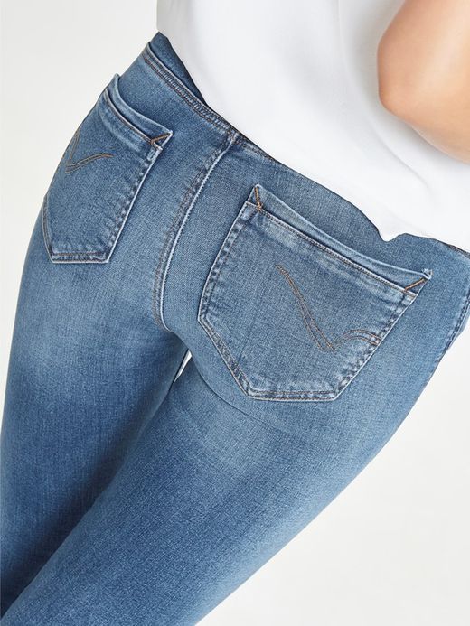 Denim 5 pockets worn high waist Only Medium Blue