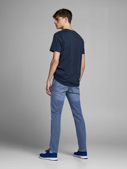 Jack & Jones Blue Denim Slim Fit 5 Pocket Denim