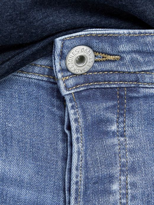 Jack & Jones Blue Denim Slim Fit 5 Pocket Denim