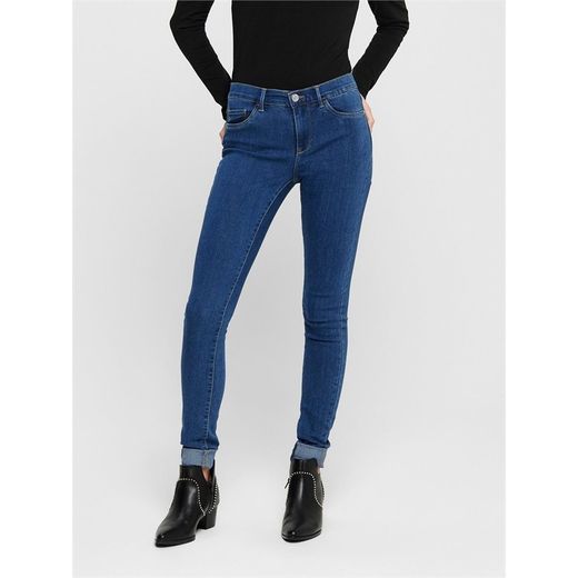 Denim 5 poches élastique basique Only Dark Blue