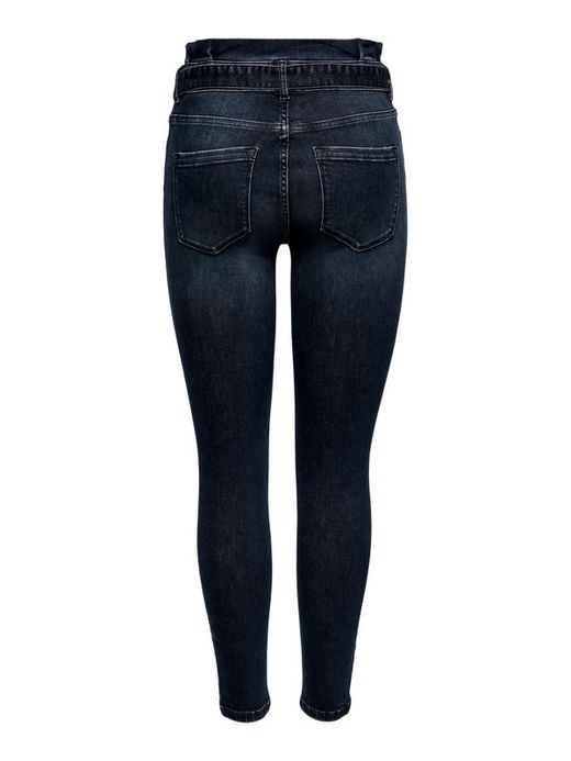 Tejano 5 bolsillos elástico con cinturón Only Blue Black