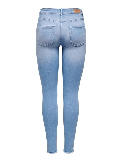 Tejano 5 bolsillos elástico con rasgados Only Light Blue Den