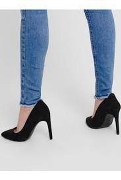 Tejano 5 bolsillos elástico con rasgados Only Light Blue Den