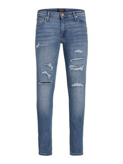 Tejano 5 bolsillos elástico con rotos Jack & Jones Blue Denim