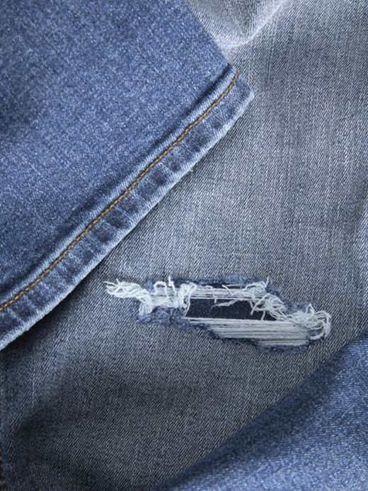 Tejano 5 bolsillos elástico con rotos Jack & Jones Blue Denim