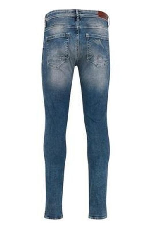 Jeans 5 poches élastiqué avec déchiré Blend Of America Denim Bleu moyen