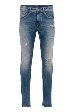 Jeans 5 poches élastiqué avec déchiré Blend Of America Denim Bleu moyen