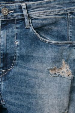 Jeans 5 poches élastiqué avec déchiré Blend Of America Denim Bleu moyen