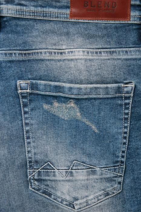 Jeans 5 poches élastiqué avec déchiré Blend Of America Denim Bleu moyen