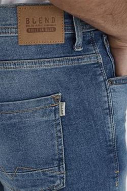 Tejano 5 bolsillos elástico desgastado Blend Of America Denim Lightblue