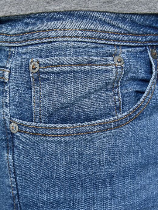 Tejano 5 bolsillos elástico desgastado Jack & Jones Blue Denim