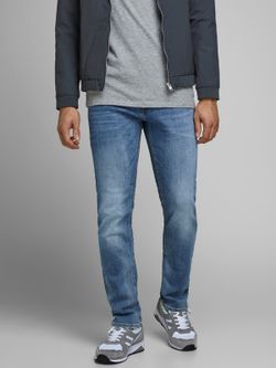 Tejano 5 bolsillos elástico desgastado Jack & Jones Blue Denim