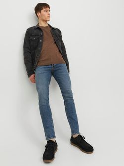 Tejano 5 bolsillos elástico desgastado Jack & Jones Blue Denim