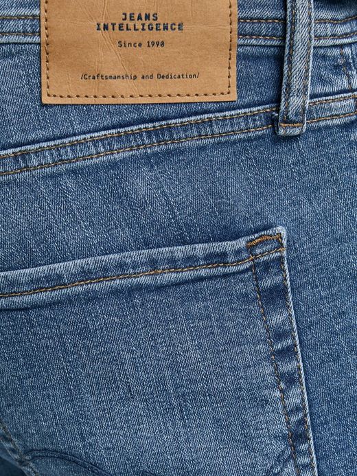 Tejano 5 bolsillos elástico desgastado Jack & Jones Blue Denim