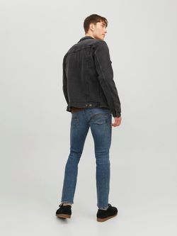 Tejano 5 bolsillos elástico desgastado Jack & Jones Blue Denim
