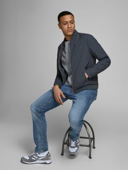 Tejano 5 bolsillos elástico desgastado Jack & Jones Blue Denim