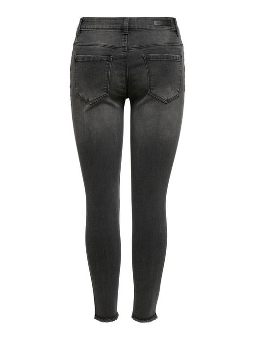 Tejano 5 bolsillos elástico desgastado Jdy Grey Denim