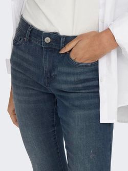 Tejano 5 bolsillos elástico desgastado Only Blue Black