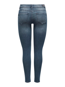 Tejano 5 bolsillos elástico desgastado Only Blue Black