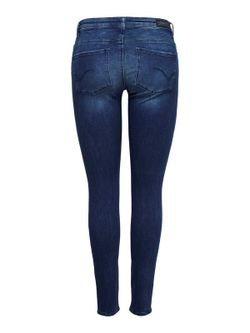 Tejano 5 bolsillos elástico desgastado Only Dark Blue